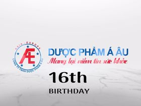 Năm 2021 Happy Birthday 16th Dược phẩm Á Âu